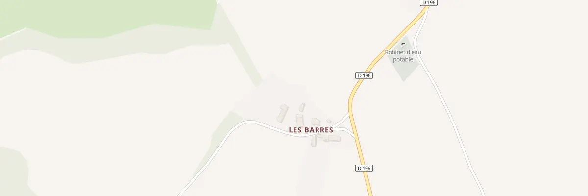 Plan du 59 Les Barres à Chasnay