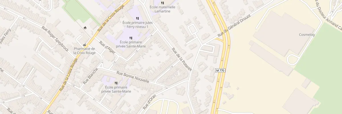 Plan du 34 Rue de la Potente à Tourcoing