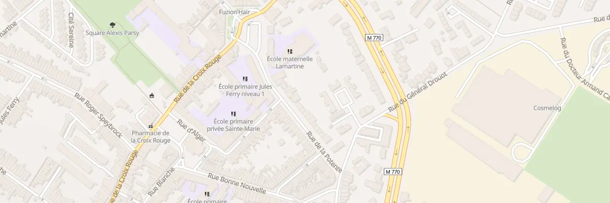 Plan du 45 Rue de la Potente à Tourcoing