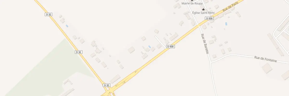 Plan du 920 Rue de Paris à Roupy
