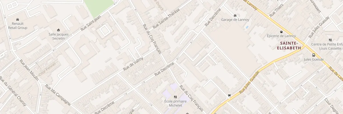 Plan du 157 Rue Decrême à Roubaix