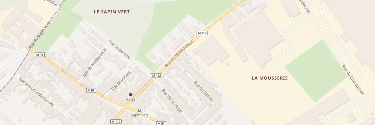 Plan du 96 Rue du Damier à Wattrelos