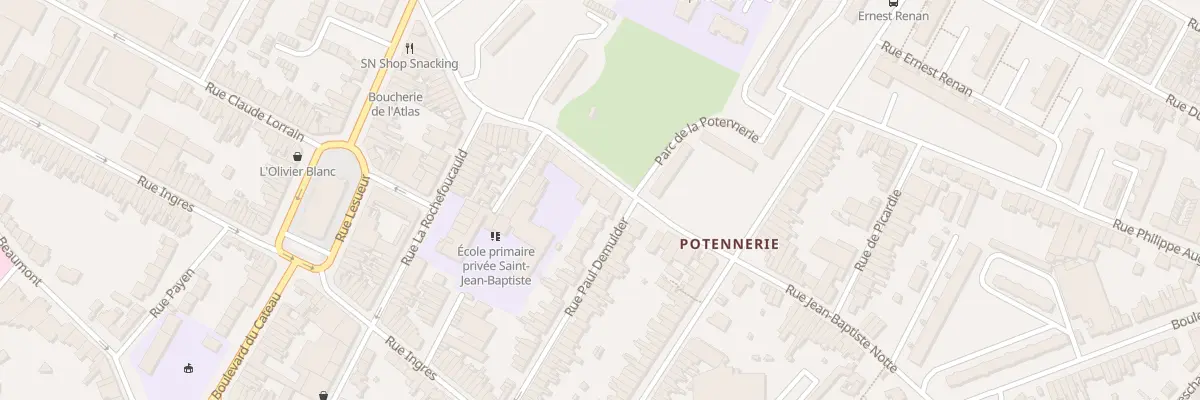 Plan du 20 Rue Jean Baptiste Notte à Roubaix