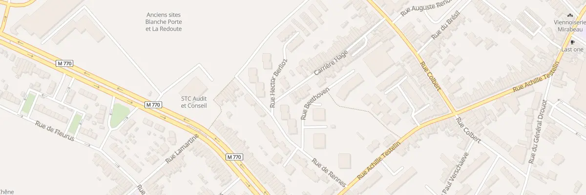 Plan du 55 Carriere Hage 318 Rue Colb à Tourcoing