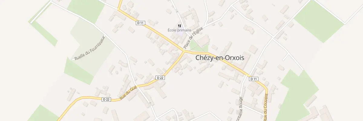 Plan du 1B Rue du Gué à Chézy-en-Orxois