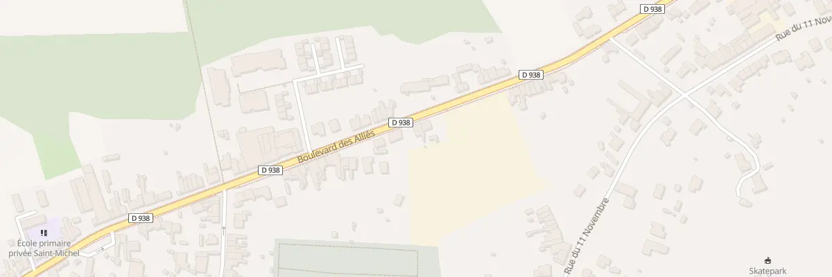 Plan du 210 Bd des Allies à Flines-lez-Raches