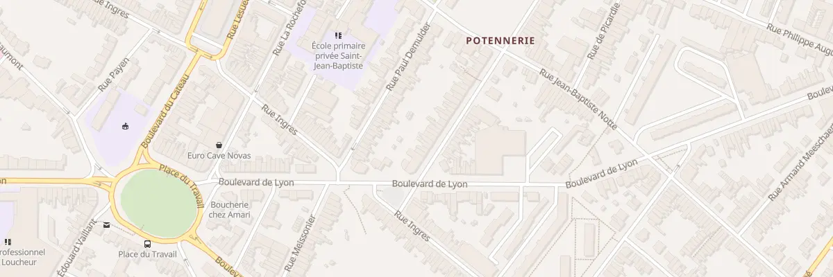 Plan du 308 Rue Montgolfier à Roubaix