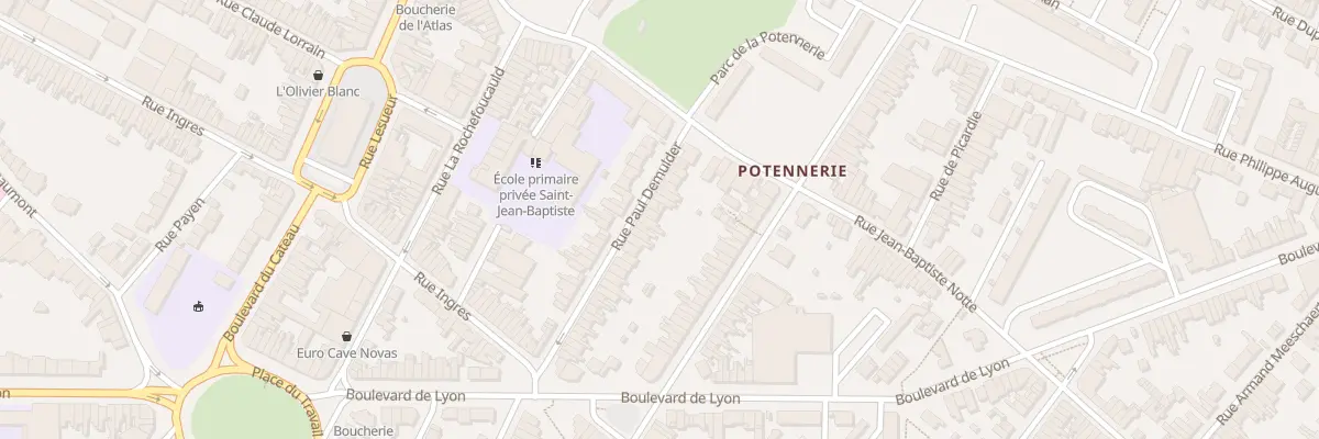 Plan du 23 Rue Paul Demulder à Roubaix