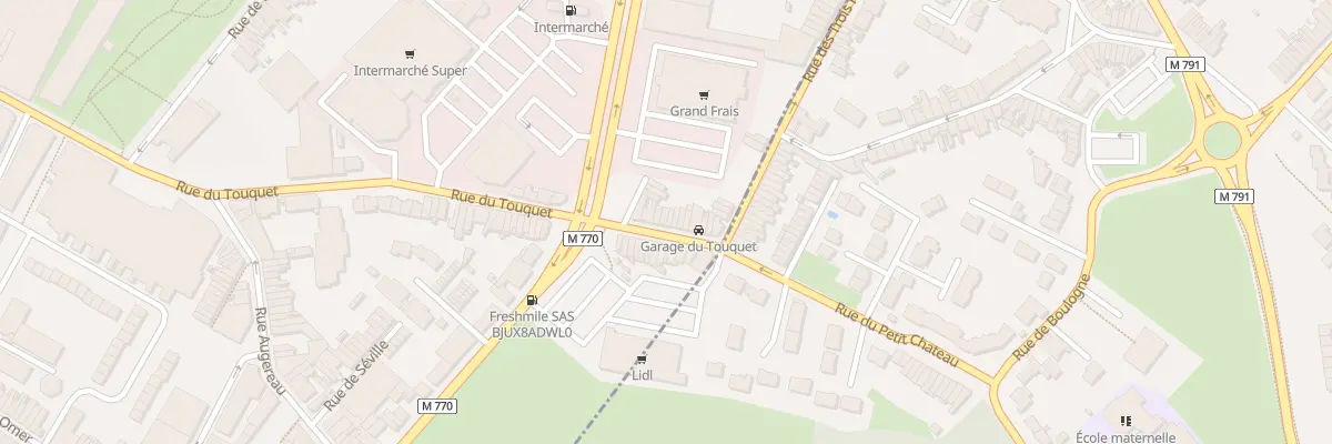 Plan du 237 Rue du Touquet à Tourcoing