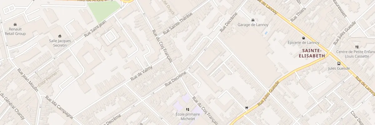 Plan du 163 Rue Decrême à Roubaix
