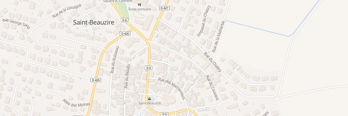 Plan du 4 Rue du Couvent à Saint-Beauzire