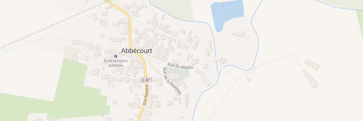 Plan du 11 Rue du Moulin à Abbécourt