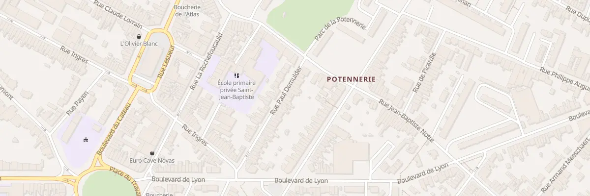 Plan du 21 Rue Paul Demulder à Roubaix