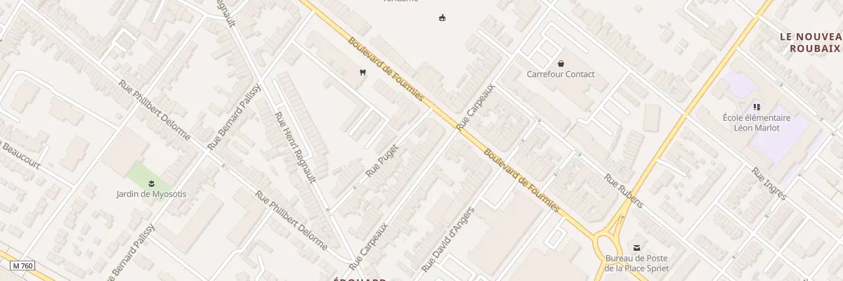 Plan du 116 Rue Carpeaux à Roubaix