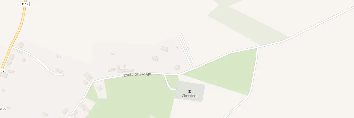 Plan du 21 Rte de Javage à Faverolles