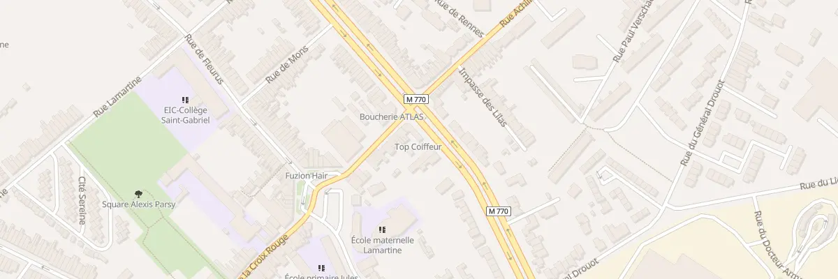 Plan du 71 Chs Pierre Curie à Tourcoing