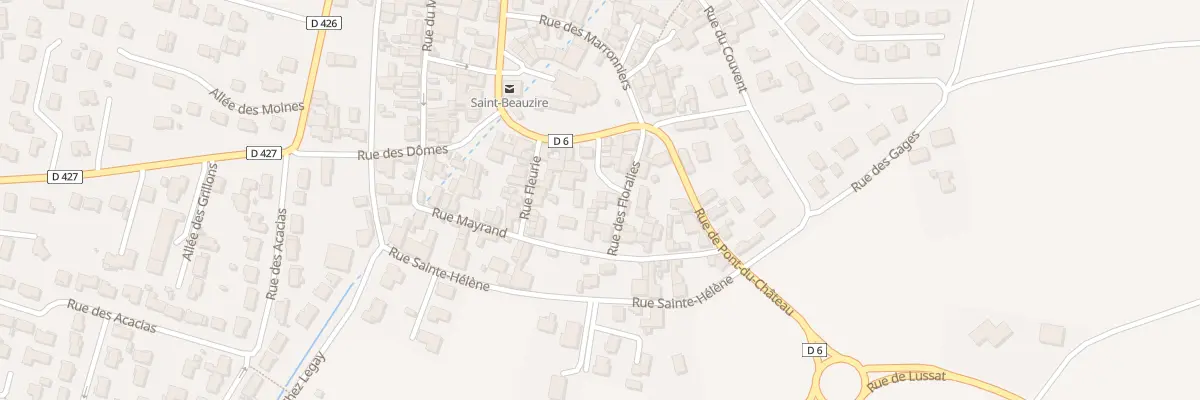 Plan du 1B Pl de Verdun à Saint-Beauzire