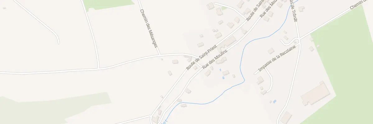 Plan du 38 Rte de St Priest à Gannat