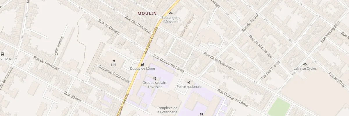 Plan du 26 Rue Courbet à Roubaix
