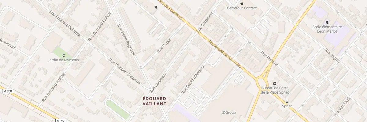 Plan du 109 Rue Carpeaux à Roubaix