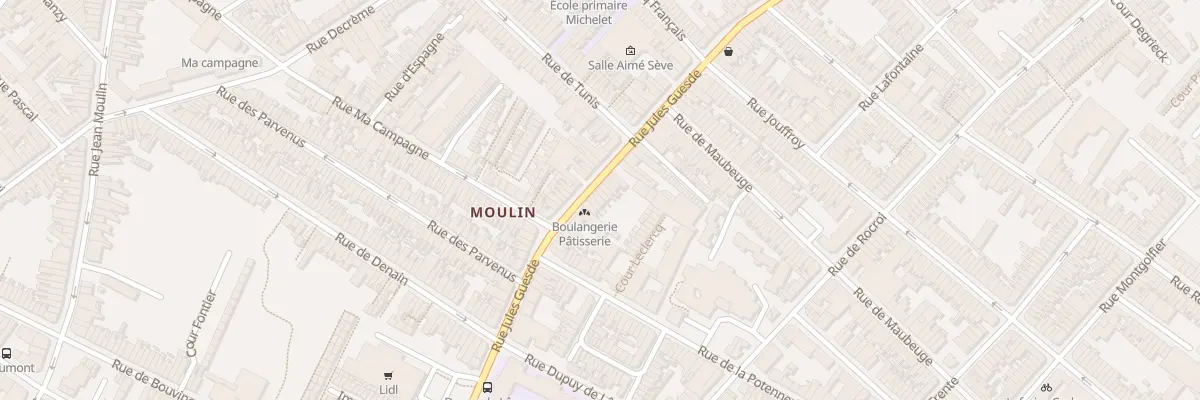 Plan du 38 Rue Jules Guesde à Roubaix