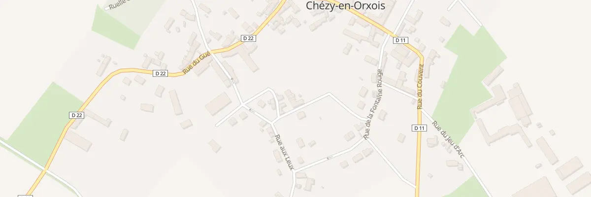 Plan du 13 Rue aux Leux à Chézy-en-Orxois