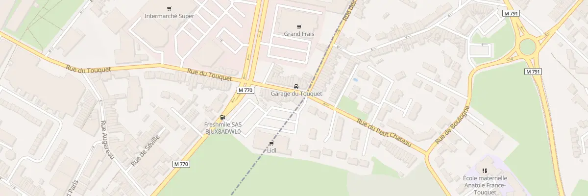 Plan du 256 Rue du Touquet à Tourcoing