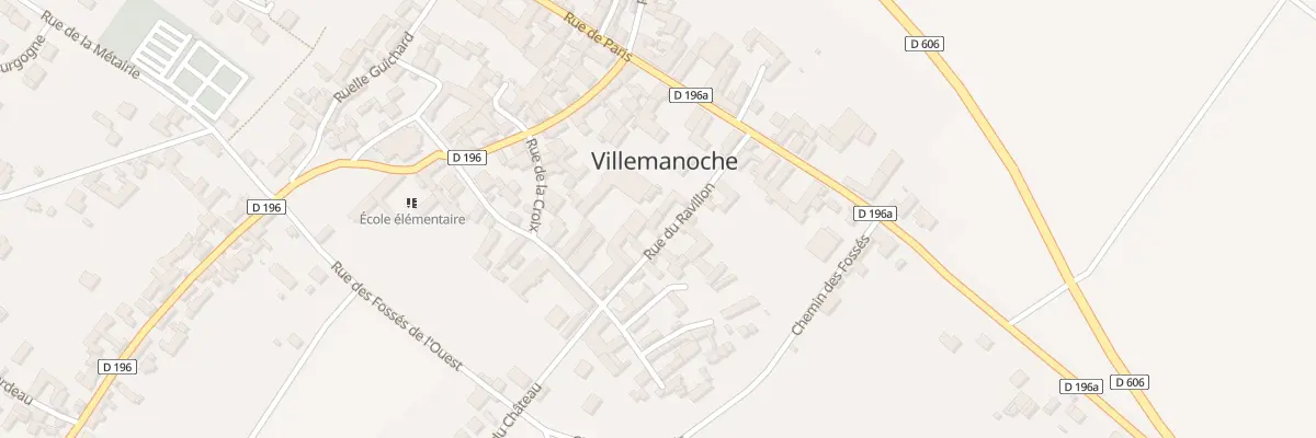 Plan du 6 Rue du Ravillon à Villemanoche