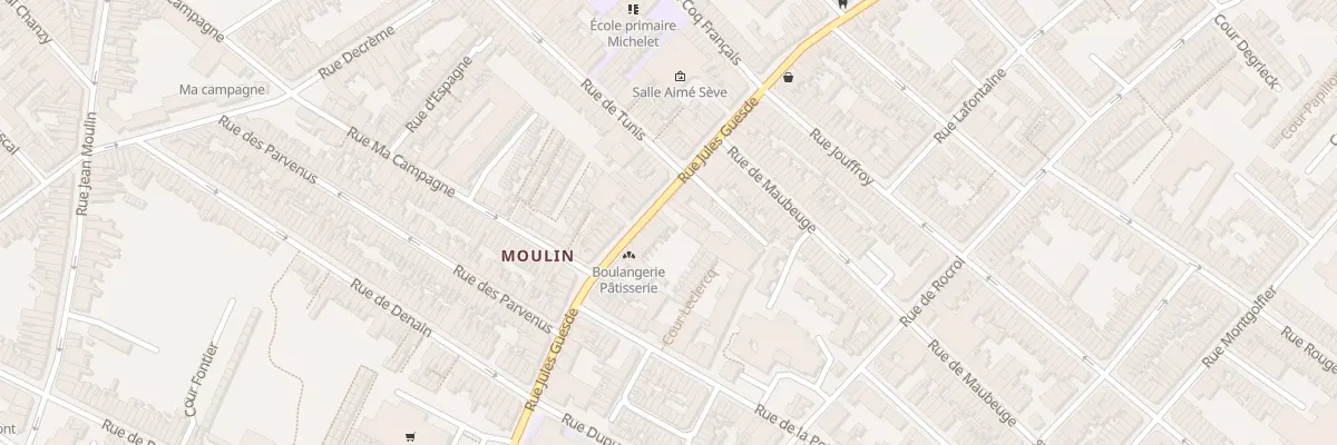 Plan du 48 Rue Jules Guesde à Roubaix
