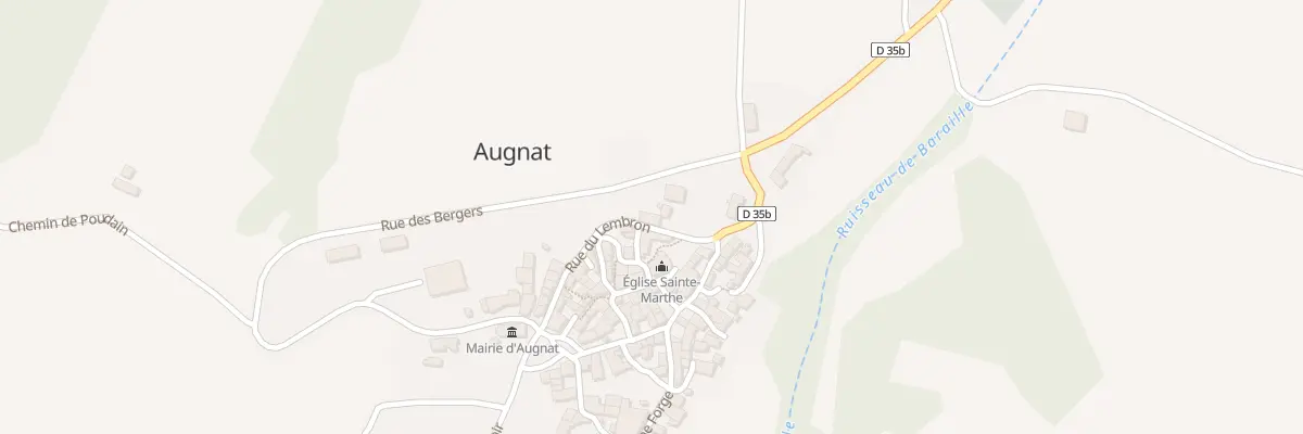 Plan du 5001 Rue du Lembron à Augnat