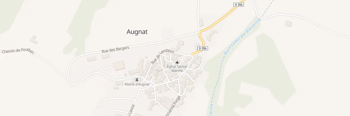 Plan du 5001 Rue Sainte Marthe à Augnat