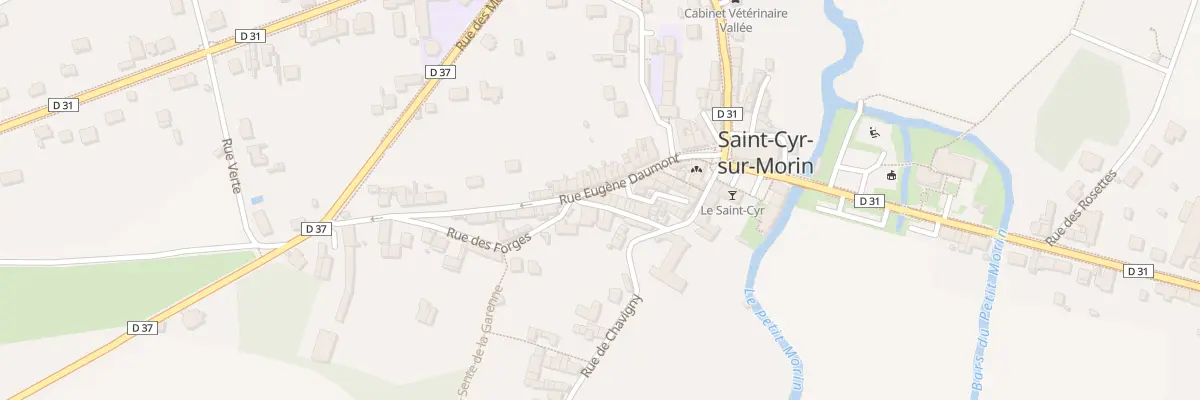 Plan de la Rue Eugène Daumont à Saint-Cyr-sur-Morin
