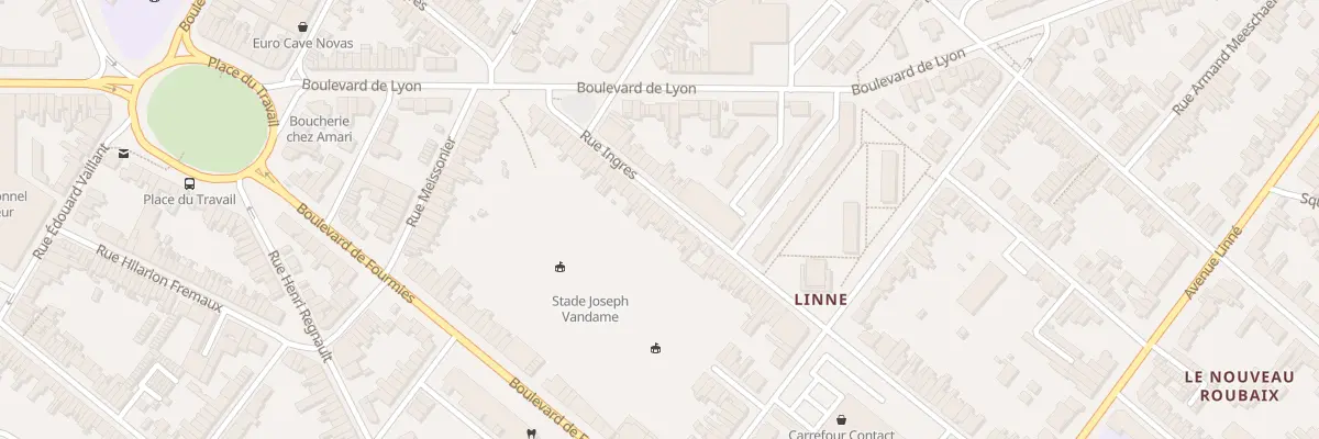 Plan du 172 Rue Ingres à Roubaix