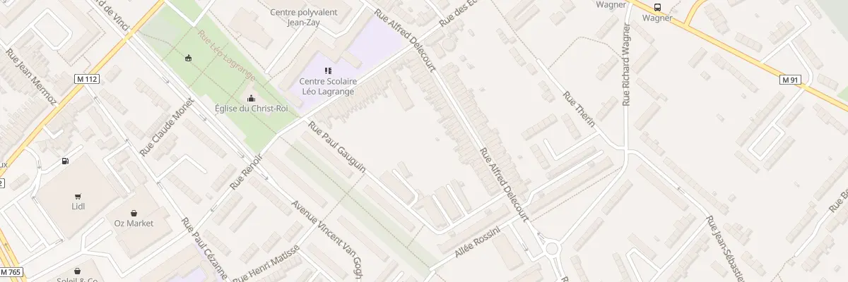 Plan du 66 Rue Alfred Delecourt à Wattrelos
