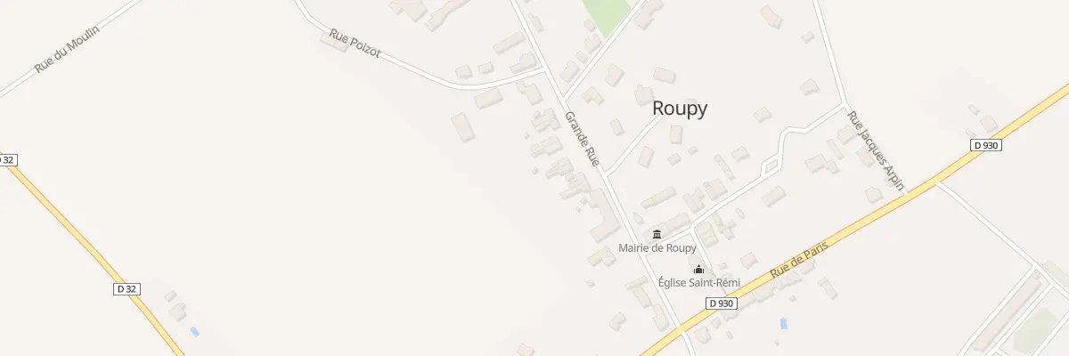 Plan du 179 Gr Gd Rue à Roupy