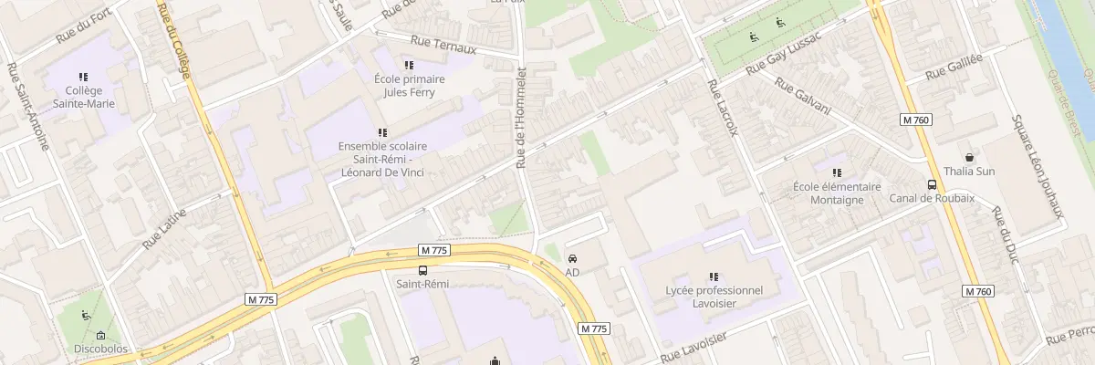 Plan du 78 Rue de l’Hommelet à Roubaix