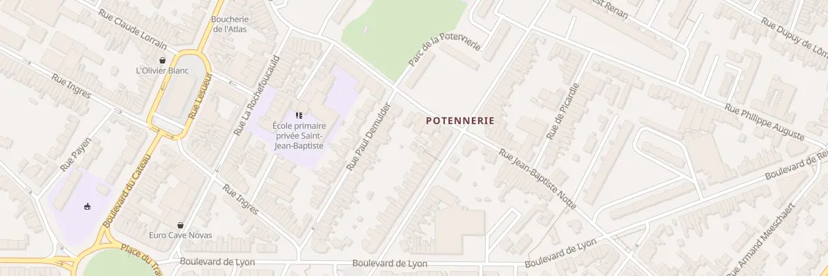 Plan du 40 Rue Jean Baptiste Notte à Roubaix