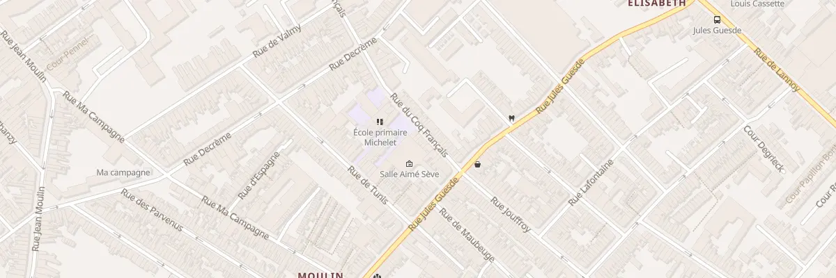 Plan du 198 Rue du Coq Français à Roubaix