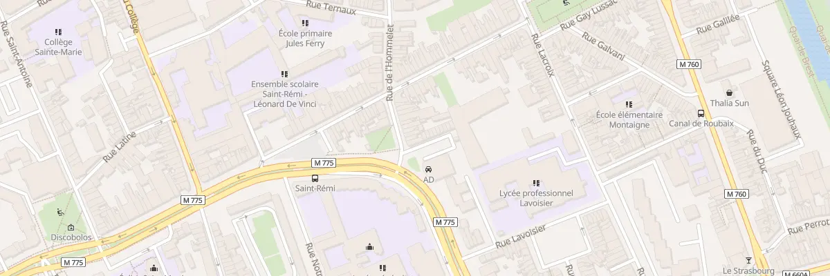 Plan du 66 Rue de l’Hommelet à Roubaix