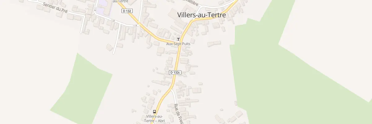 Plan du 7 Rue de Fressain à Villers-au-Tertre
