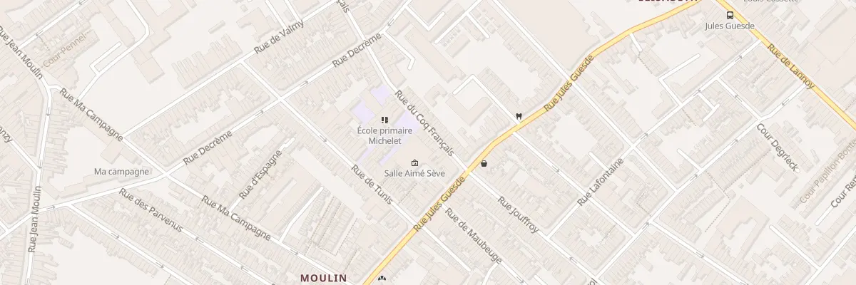 Plan du 202 Rue du Coq Français à Roubaix