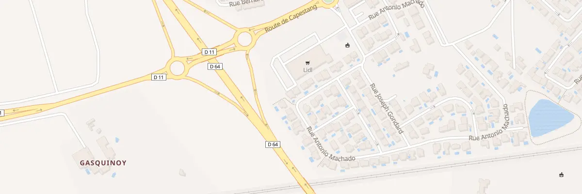 Plan du 282 Rue Antonio Machado à Béziers