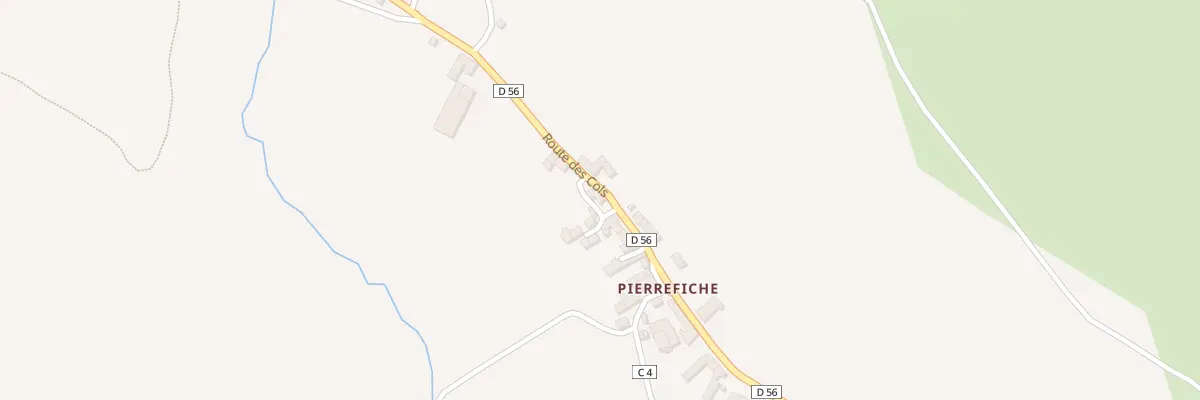Plan du 5057 Pierrefiche aux Salces