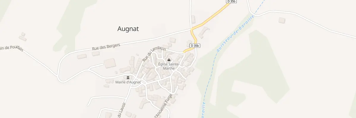 Plan du 5005 Rue de la Fontaine à Augnat