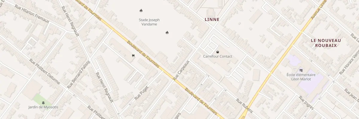 Plan du 102 Rue Carpeaux à Roubaix