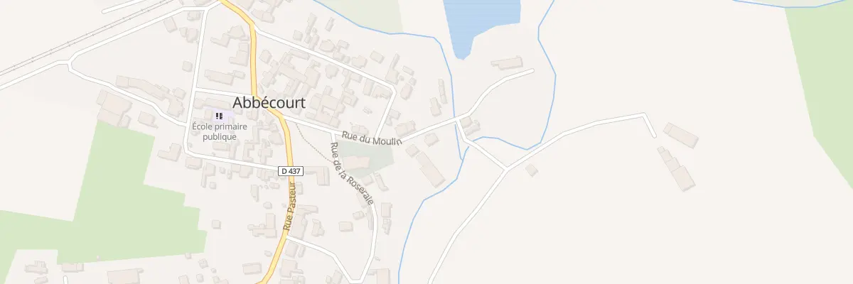 Plan du 2B Rue du Moulin à Abbécourt