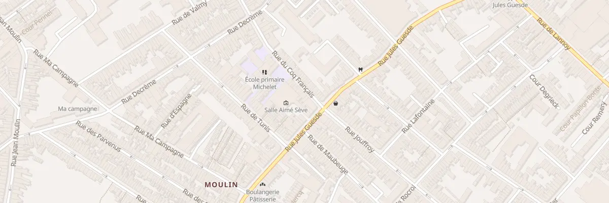 Plan du 210 Rue du Coq Français à Roubaix