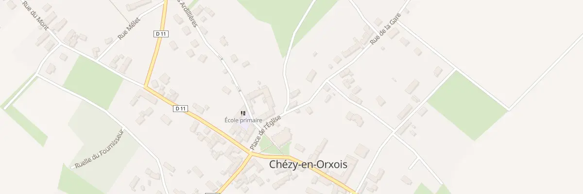 Plan du 3 Rue de la Gare à Chézy-en-Orxois