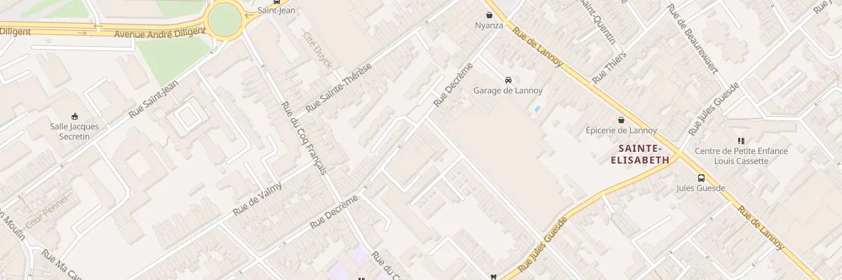 Plan du 134 Rue Decrême à Roubaix