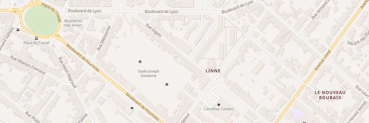 Plan du 188 Rue Ingres à Roubaix